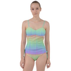 Pastel Rainbow Gradient Sweetheart Tankini Set by SpinnyChairDesigns