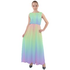 Pastel Rainbow Gradient Chiffon Mesh Boho Maxi Dress by SpinnyChairDesigns