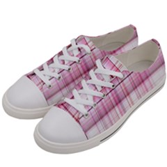 Pink Madras Plaid Women s Low Top Canvas Sneakers by SpinnyChairDesigns