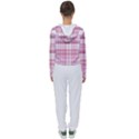 Pink Madras Plaid Women s Slouchy Sweat View2