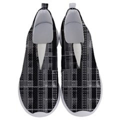 Black Punk Plaid No Lace Lightweight Shoes by SpinnyChairDesigns