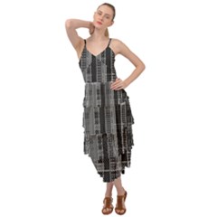 Black Punk Plaid Layered Bottom Dress by SpinnyChairDesigns