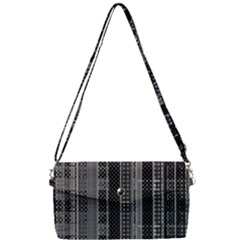 Black Punk Plaid Removable Strap Clutch Bag by SpinnyChairDesigns