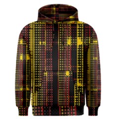 Red Yellow Black Punk Plaid Men s Core Hoodie by SpinnyChairDesigns