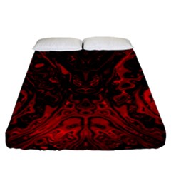 Black Magic Gothic Swirl Fitted Sheet (california King Size) by SpinnyChairDesigns