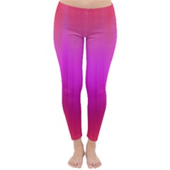 Fuchsia Ombre Color  Classic Winter Leggings by SpinnyChairDesigns