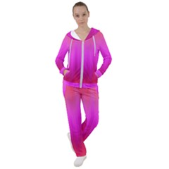 Fuchsia Ombre Color  Women s Tracksuit by SpinnyChairDesigns