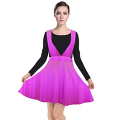 Fuchsia Ombre Color  Plunge Pinafore Dress by SpinnyChairDesigns