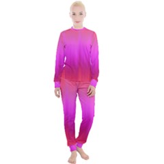 Fuchsia Ombre Color  Women s Lounge Set