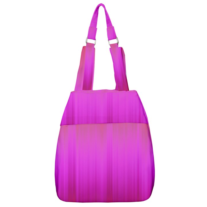 Fuchsia Ombre Color  Center Zip Backpack