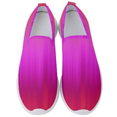 Fuchsia Ombre Color  Men s Slip On Sneakers by SpinnyChairDesigns