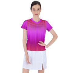 Fuchsia Ombre Color  Women s Sports Top by SpinnyChairDesigns