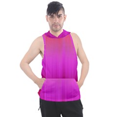 Fuchsia Ombre Color  Men s Sleeveless Hoodie by SpinnyChairDesigns