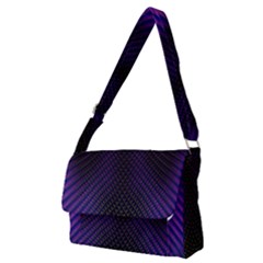 Alien Skin Glow Full Print Messenger Bag (m) by SpinnyChairDesigns