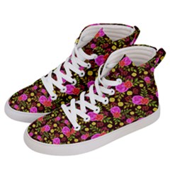 Background Rose Wallpaper Women s Hi-top Skate Sneakers by HermanTelo