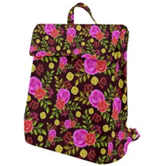 Background Rose Wallpaper Flap Top Backpack by HermanTelo