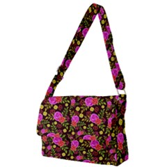 Background Rose Wallpaper Full Print Messenger Bag (l)