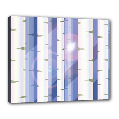 Birch Tree Forest Digital Canvas 20  X 16  (stretched) by Mariart