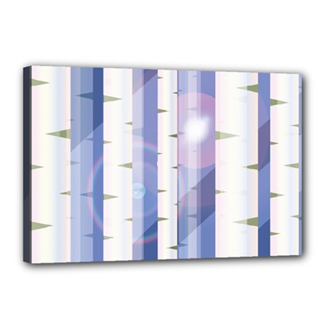 Birch Tree Forest Digital Canvas 18  X 12  (stretched) by Mariart