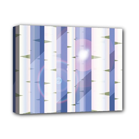 Birch Tree Forest Digital Deluxe Canvas 14  X 11  (stretched) by Mariart