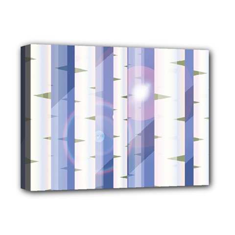 Birch Tree Forest Digital Deluxe Canvas 16  X 12  (stretched)  by Mariart