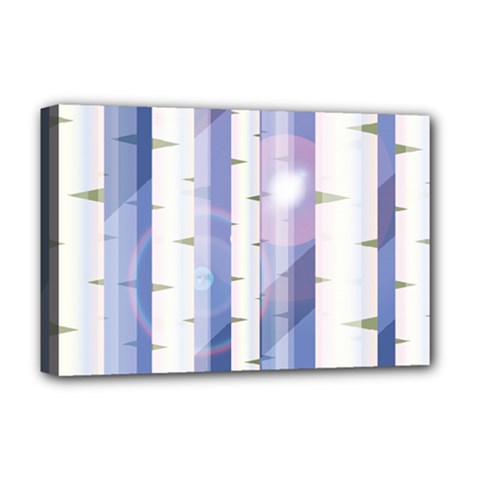 Birch Tree Forest Digital Deluxe Canvas 18  X 12  (stretched) by Mariart