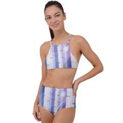 Birch Tree Forest Digital High Waist Tankini Set by Mariart