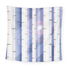 Birch Tree Forest Digital Square Tapestry (large)
