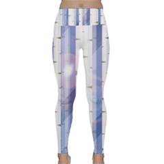 Birch Tree Forest Digital Lightweight Velour Classic Yoga Leggings