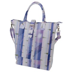 Birch Tree Forest Digital Buckle Top Tote Bag