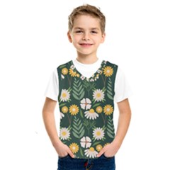 Flower Green Pattern Floral Kids  Sportswear by Alisyart