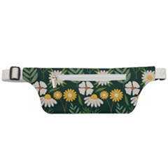 Flower Green Pattern Floral Active Waist Bag by Alisyart