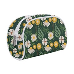 Flower Green Pattern Floral Makeup Case (small)