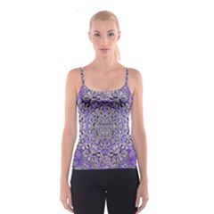 Floral Wreaths In The Beautiful Nature Mandala Spaghetti Strap Top by pepitasart