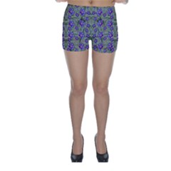 Flowers Everywhere And Anywhere In A Collage Skinny Shorts by pepitasart