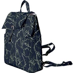 Neon Silhouette Leaves Print Pattern Buckle Everyday Backpack by dflcprintsclothing