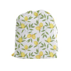 Lemons Drawstring Pouch (xl) by Angelandspot