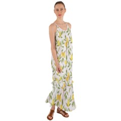 Lemons Cami Maxi Ruffle Chiffon Dress