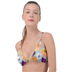 Floral Beauty Knot Up Bikini Top