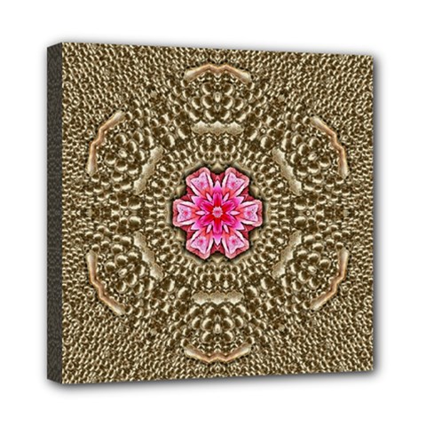 Earth Can Be A Beautiful Flower In The Universe Mini Canvas 8  X 8  (stretched) by pepitasart