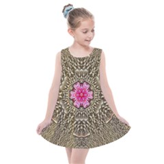 Earth Can Be A Beautiful Flower In The Universe Kids  Summer Dress by pepitasart