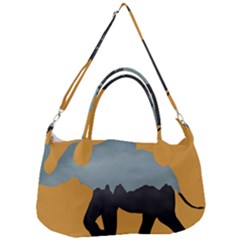 Illustrations Sketch Elephant Wallpaper Removal Strap Handbag by HermanTelo