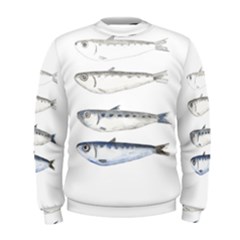 Pencil Fish Sardine Drawing Men s Sweatshirt