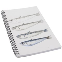 Pencil Fish Sardine Drawing 5 5  X 8 5  Notebook