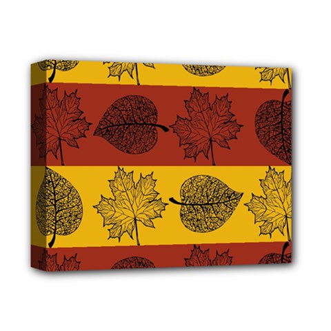 Autumn Leaves Colorful Nature Deluxe Canvas 14  X 11  (stretched) by Mariart