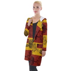 Autumn Leaves Colorful Nature Hooded Pocket Cardigan