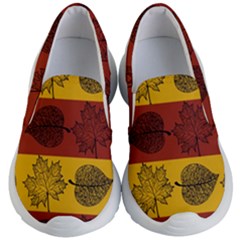 Autumn Leaves Colorful Nature Kids Lightweight Slip Ons by Mariart