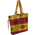 Autumn Leaves Colorful Nature Drawstring Tote Bag View2