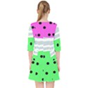 Dots and lines, mixed shapes pattern, colorful abstract design Pocket Dress View2