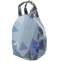 Light Blue Green Grey Dotted Abstract Travel Backpacks by Graphika